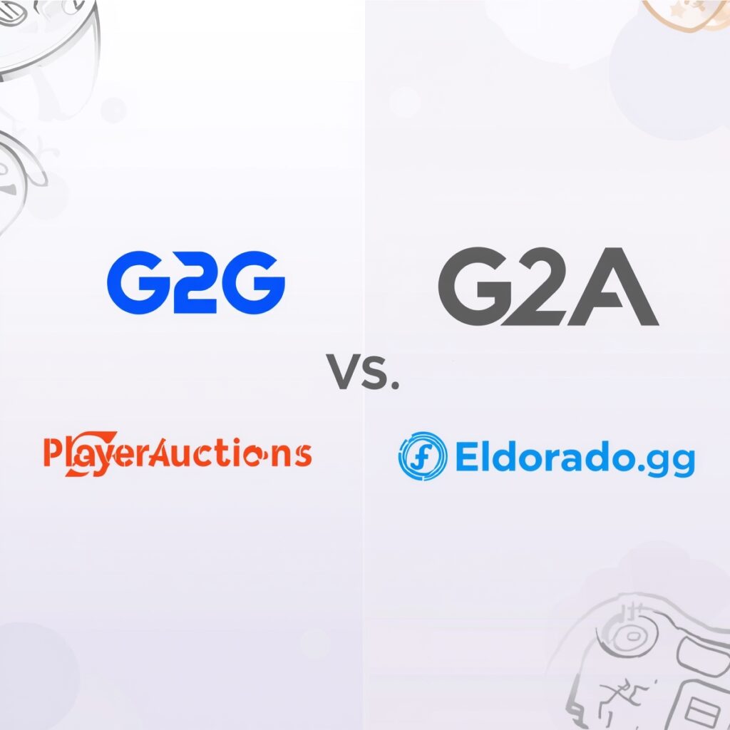 Сравнение G2G и конкурентов G2A, PlayerAuctions